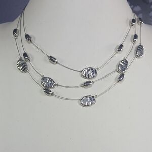 Paparazzi Silver Layered Necklace